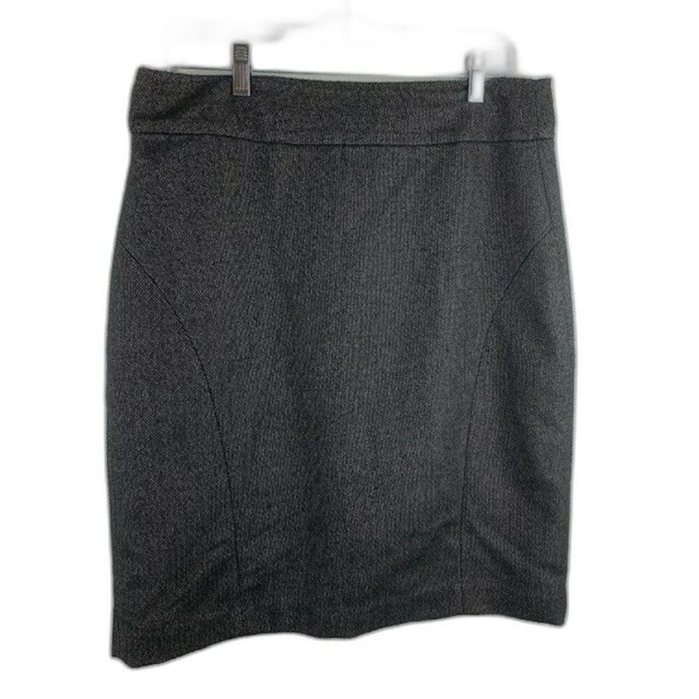 Banana Republic Size 10 Womens Skirt Black Beige Back Zip